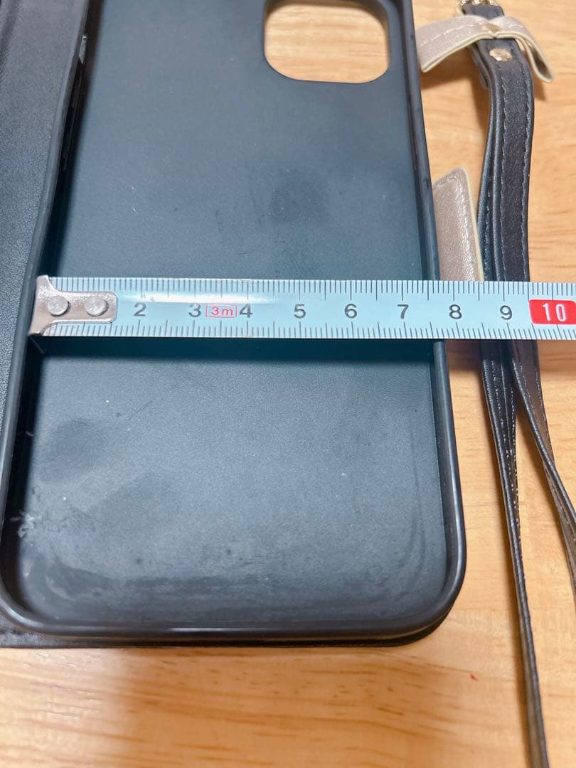 iPhone 14Proケース 手帳型 MagSafe対応 ブラック