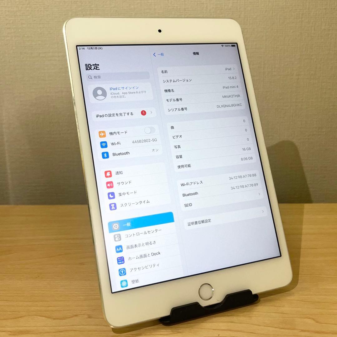 iPad mini4 Wi-Fiモデル 本体