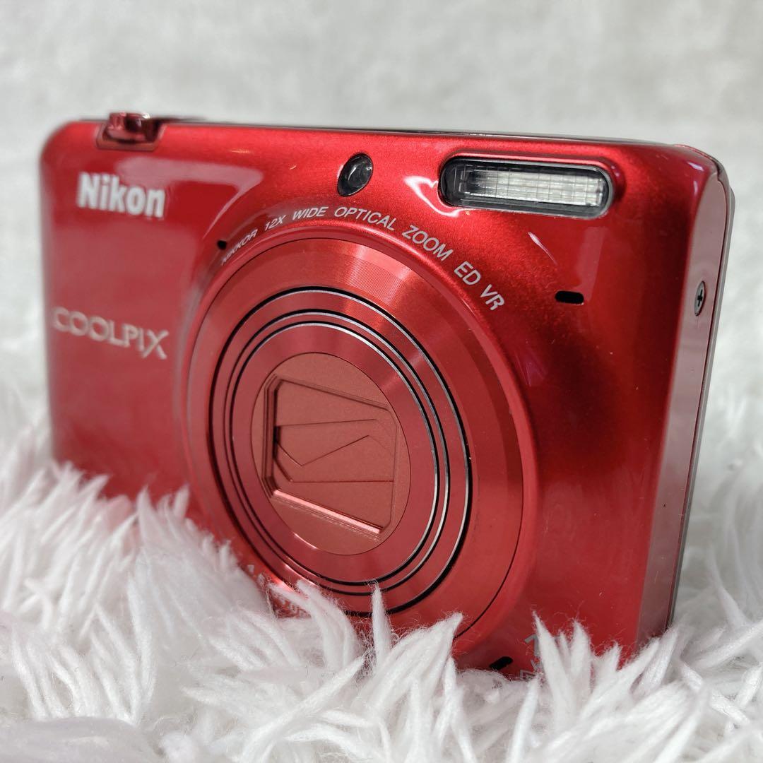 Nikon COOLPIX S6500 レッド デジカメ ニコン クールピクス