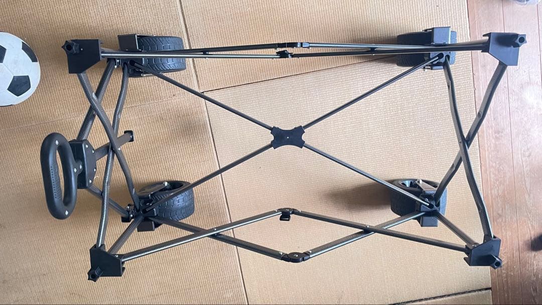 折りたたみキャリーワゴン容量220L 耐荷重150kgアウトドア台車コンパク収納