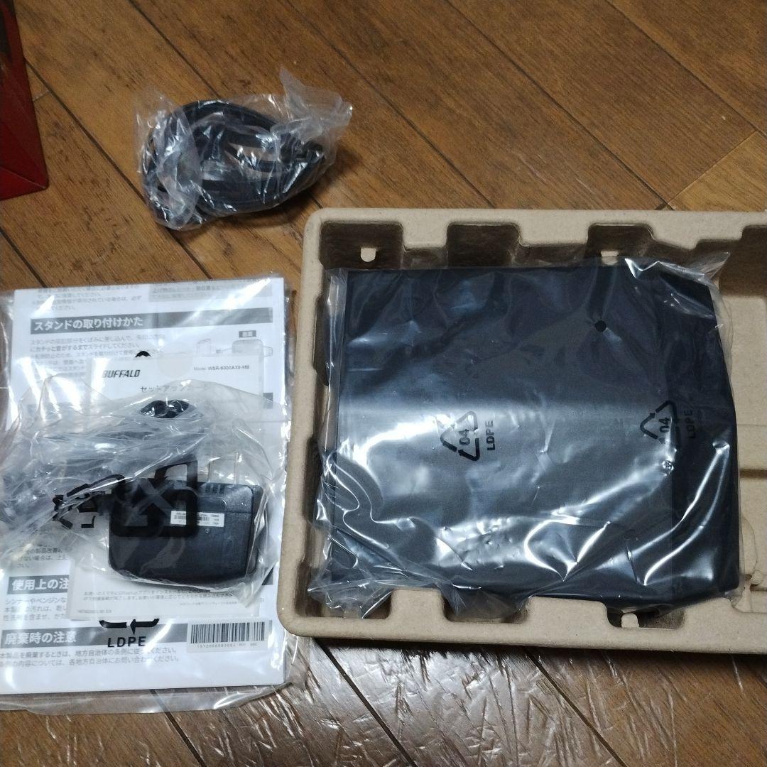 Buffalo 無線LAN親機 マットブラック(WSR-6000AX8-MB)