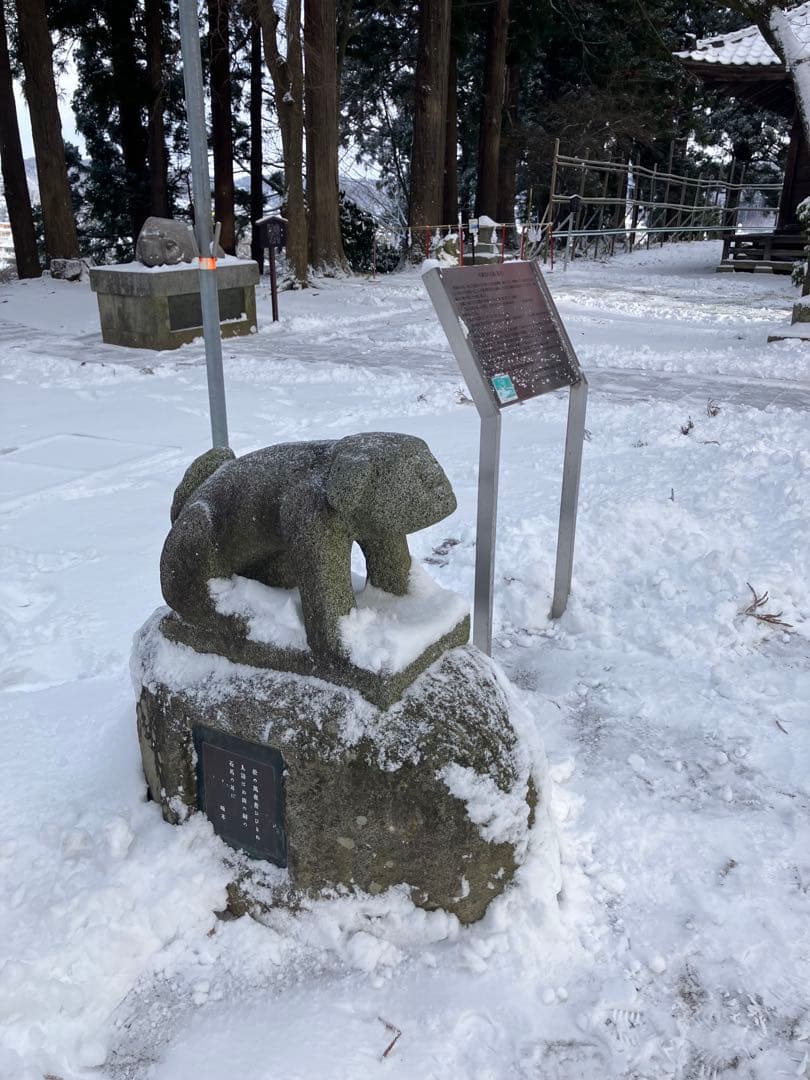 盛岡天満宮　こま犬　狛犬　石馬　未使用