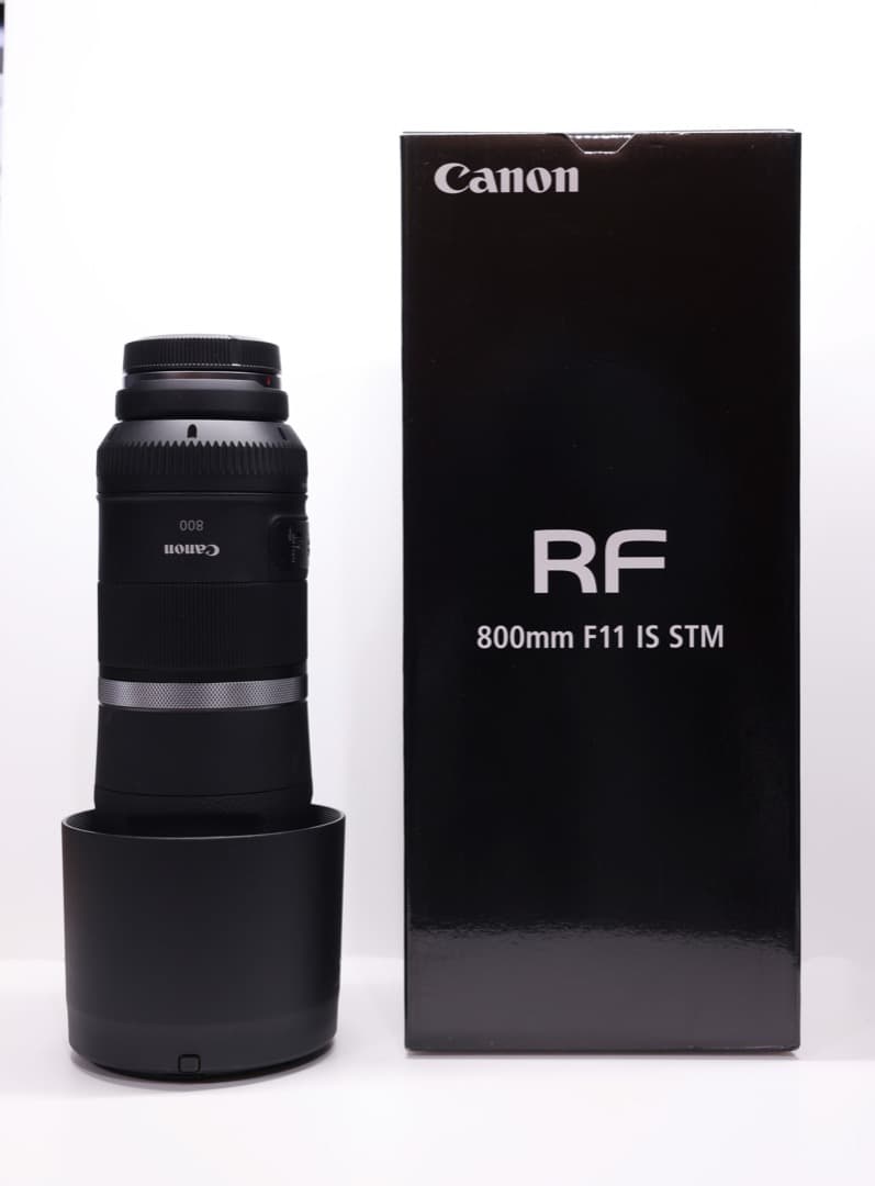 美品 Canon RF 800mm F11 IS STM 純正フード付