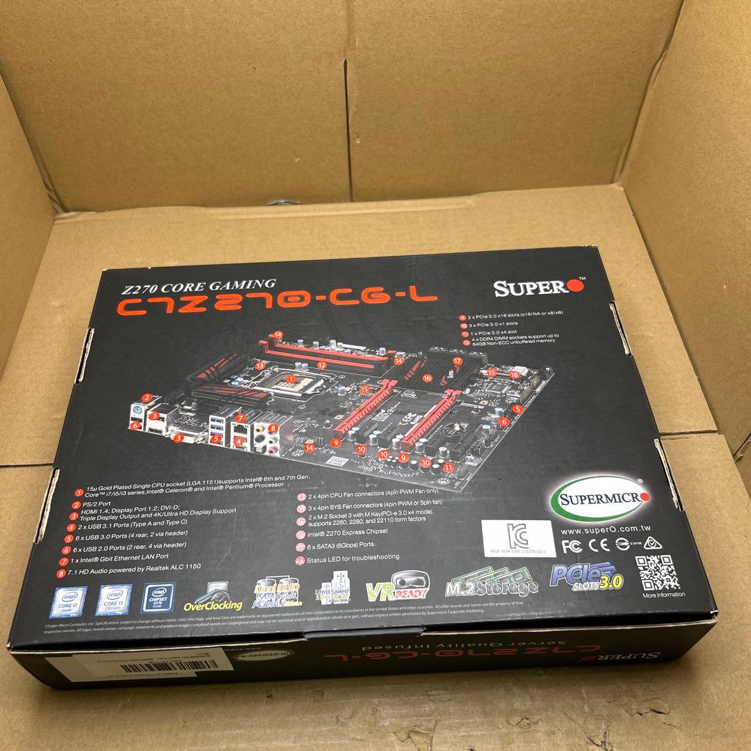 未使用マザボ　SuperO Core Gaming C7Z270-CG-L