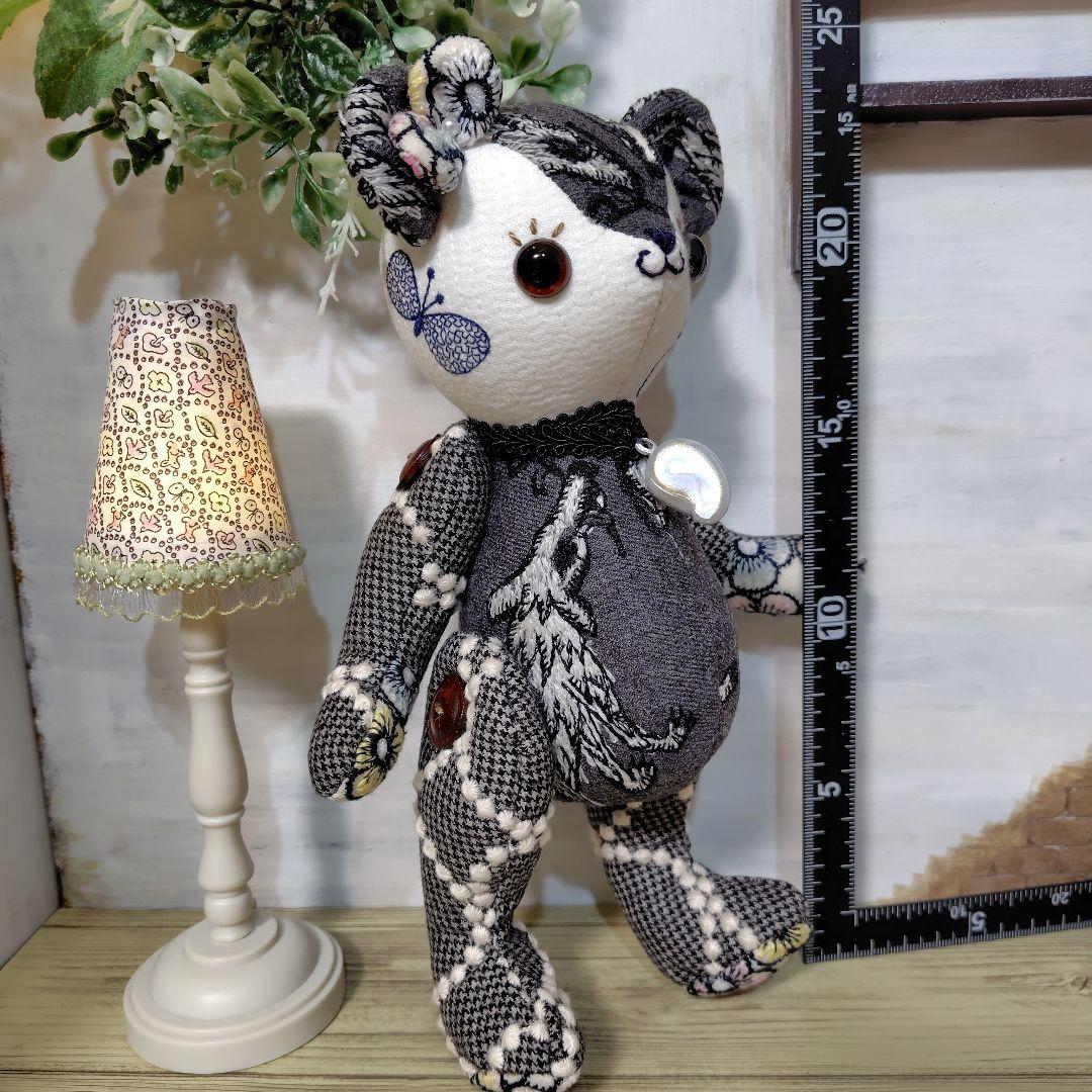 【オークションです】ミナペルホネン＊ハンドメイド＊ぬいぐるみ＊テディベア＊84