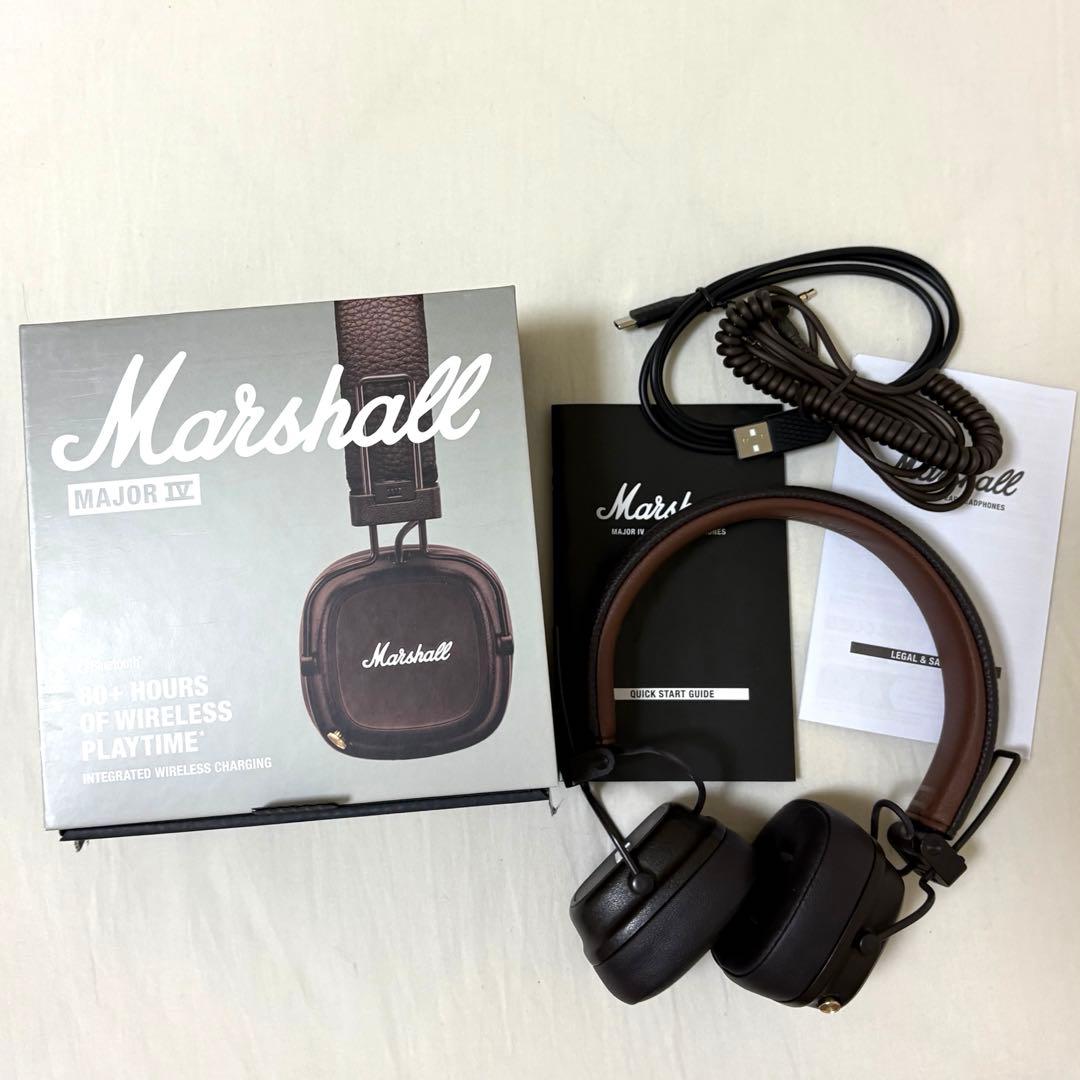 Marshall MAJOR IV ワイヤレスヘッドホン ブラウン