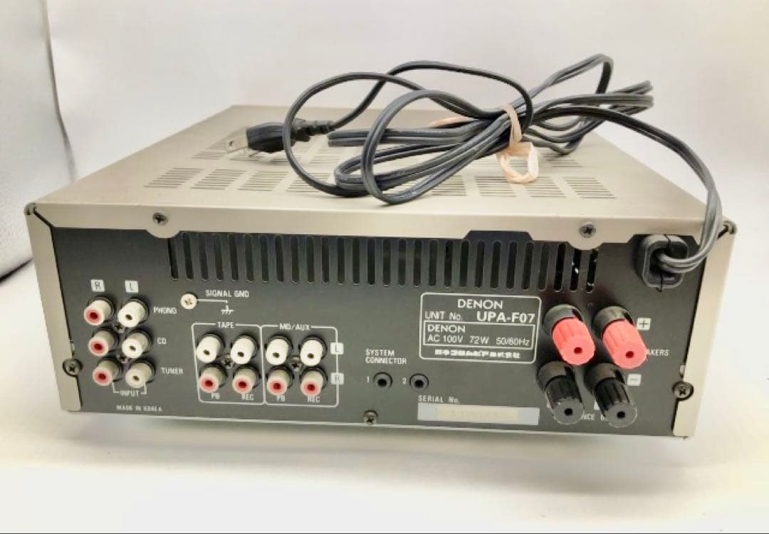 ◆中古美品／動作確認済◆DENON／プリメインアンプ／UPA-F07