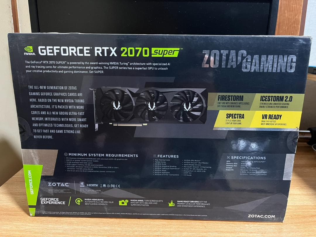 ZOTAC GEFORCE RTX2070Super グラフィックボード