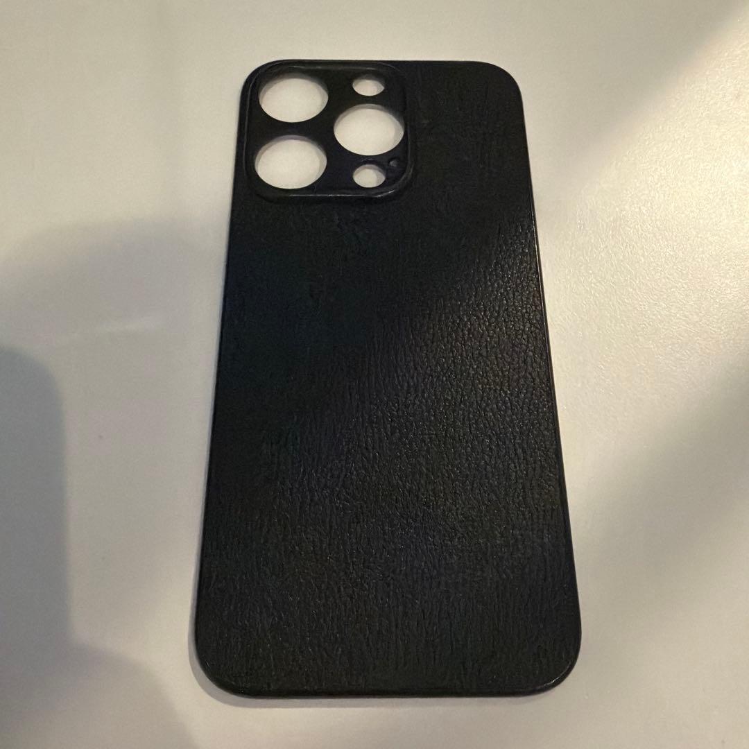 iPhoneアクセサリー SUTI iPhone 15Pro Nano Leather BLACK