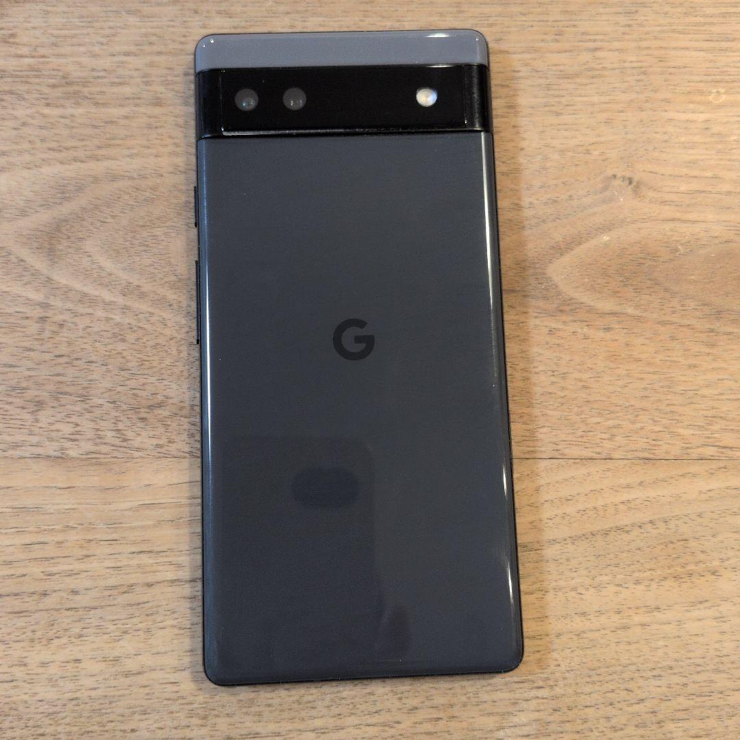 Google　Pixel　6a　チャコール　画面割れあり