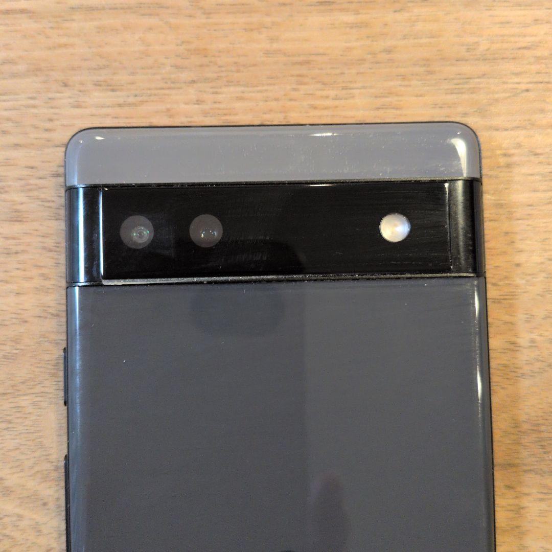 Google　Pixel　6a　チャコール　画面割れあり