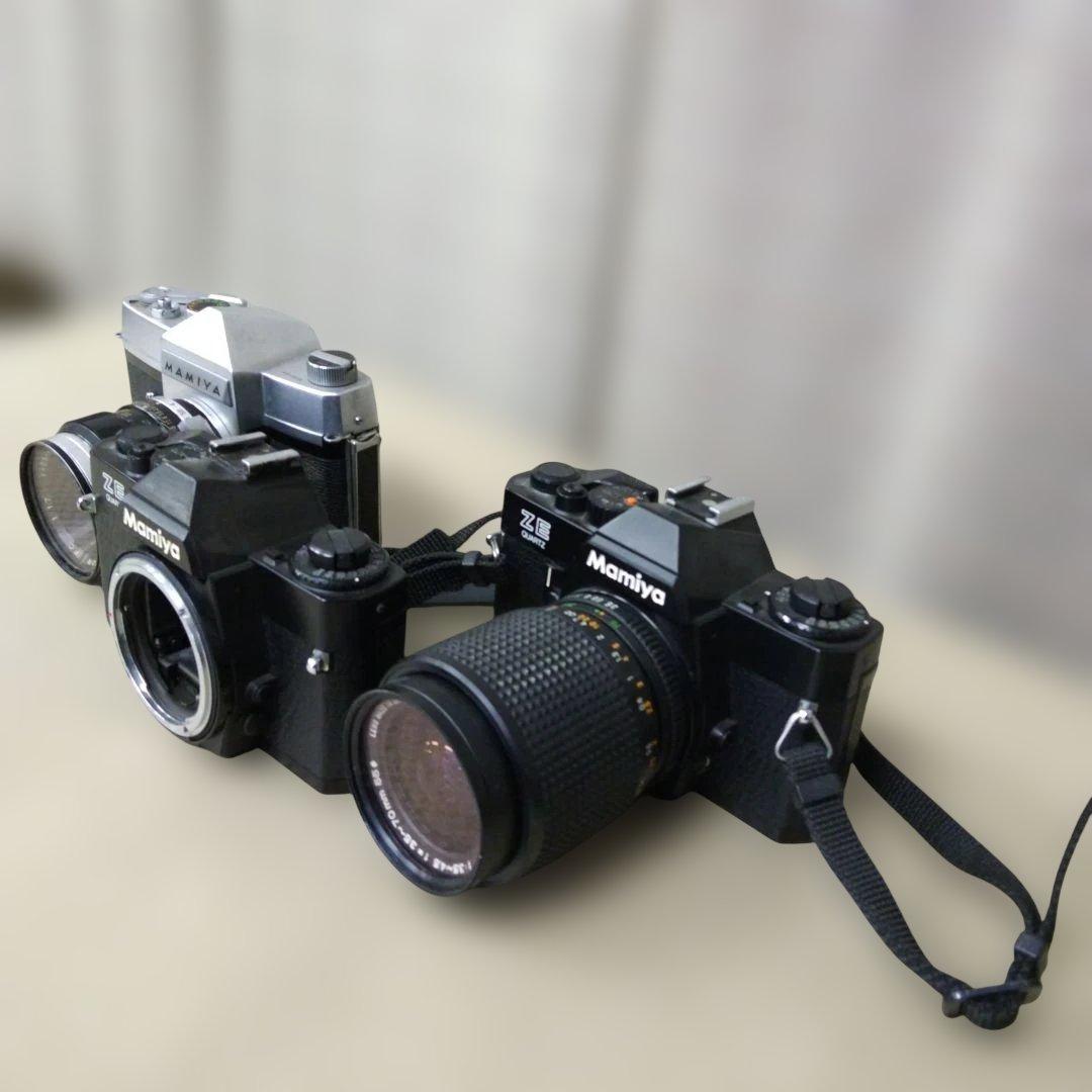 ☆期間限定おまとめ特価！【MAMIYA カメラ3点動作未確認/ジャンク品】
