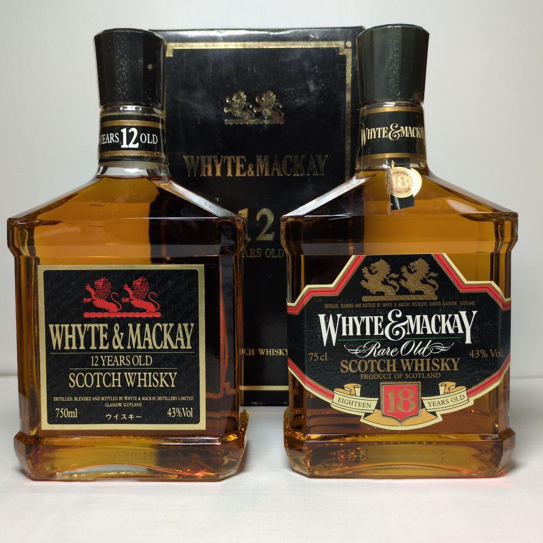 WHYTE & MACKAY 12年・18年ウイスキーセット