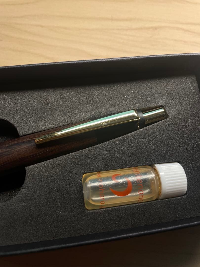 【おまけ付き】野原工芸 インドローズウッド ボールペン BP 野原工芸固定式口金