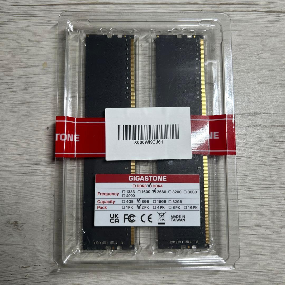 【新品未開封】GIGASTONE 8GB DDR4 2666MHz メモリ