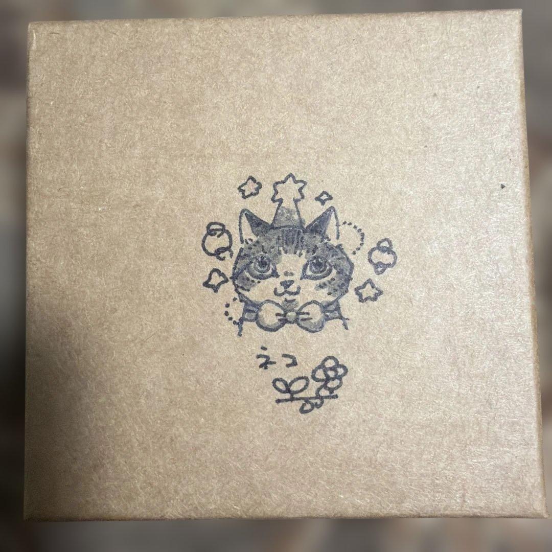 イラストレーターyoshi先生作品 ミニ原画 キジトラ猫ちゃん アクリルガッシュ