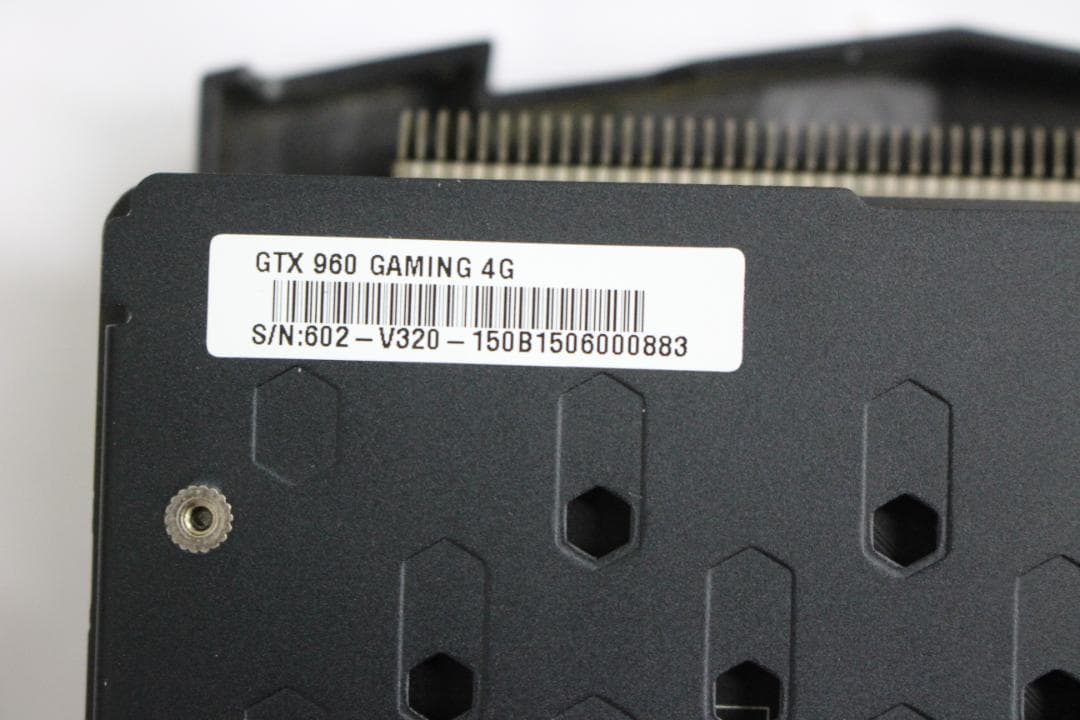 【動作確認済】MSI GTX960 GAMING 4GB グラフィックボード ①