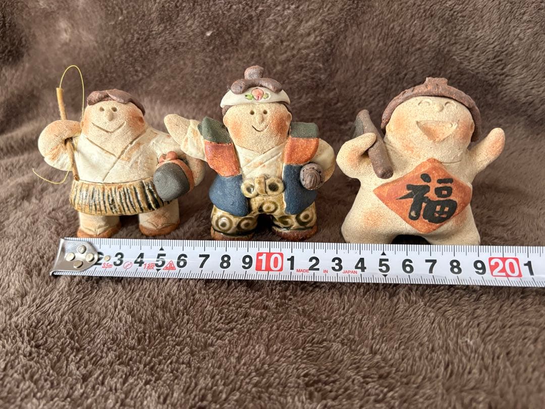 【美品】三太郎　陶器　端午の節句陶人形　河井美晴