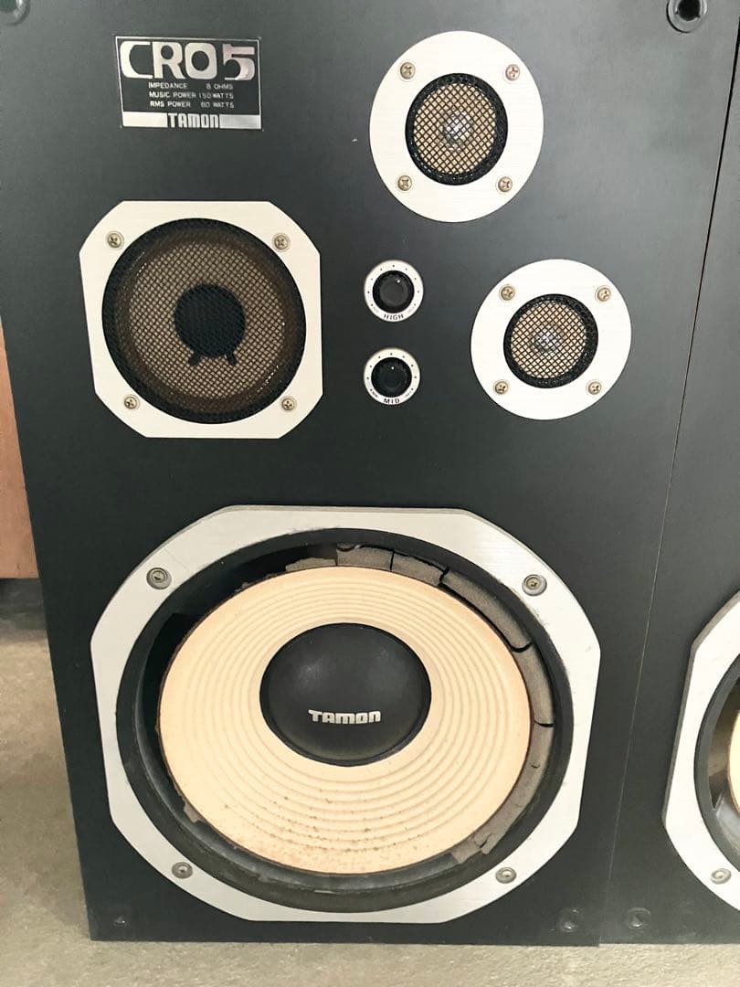 中古　tamonステレオスピーカー　オーディオ ペア