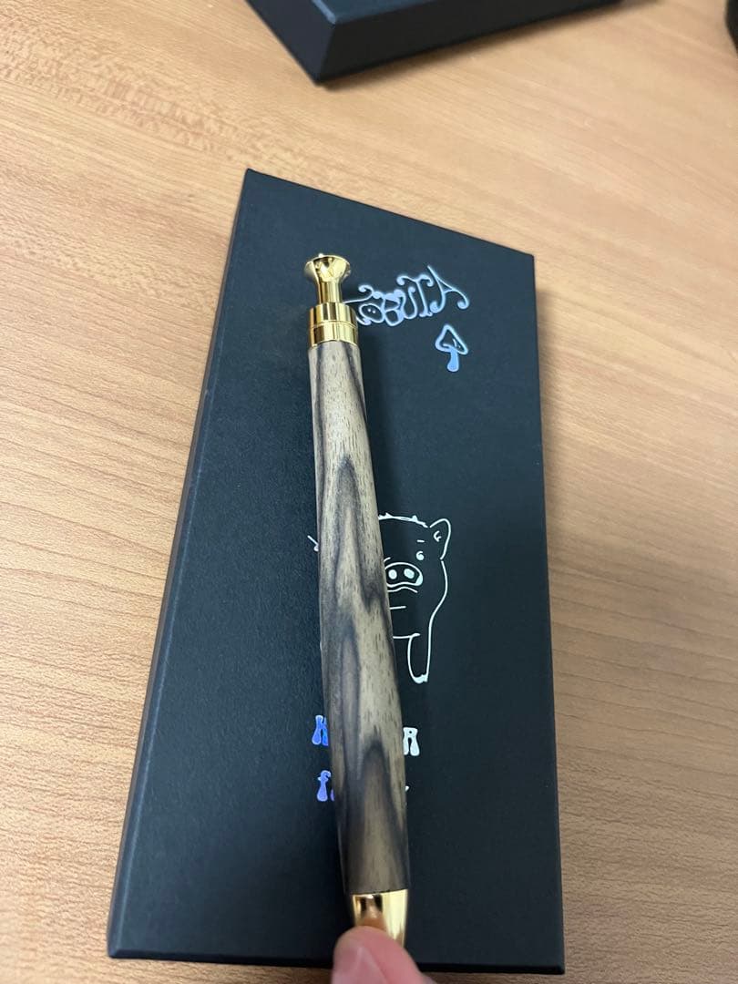 黒柿 ゴールド金具 シャープペンシル0.5 こぶた工房