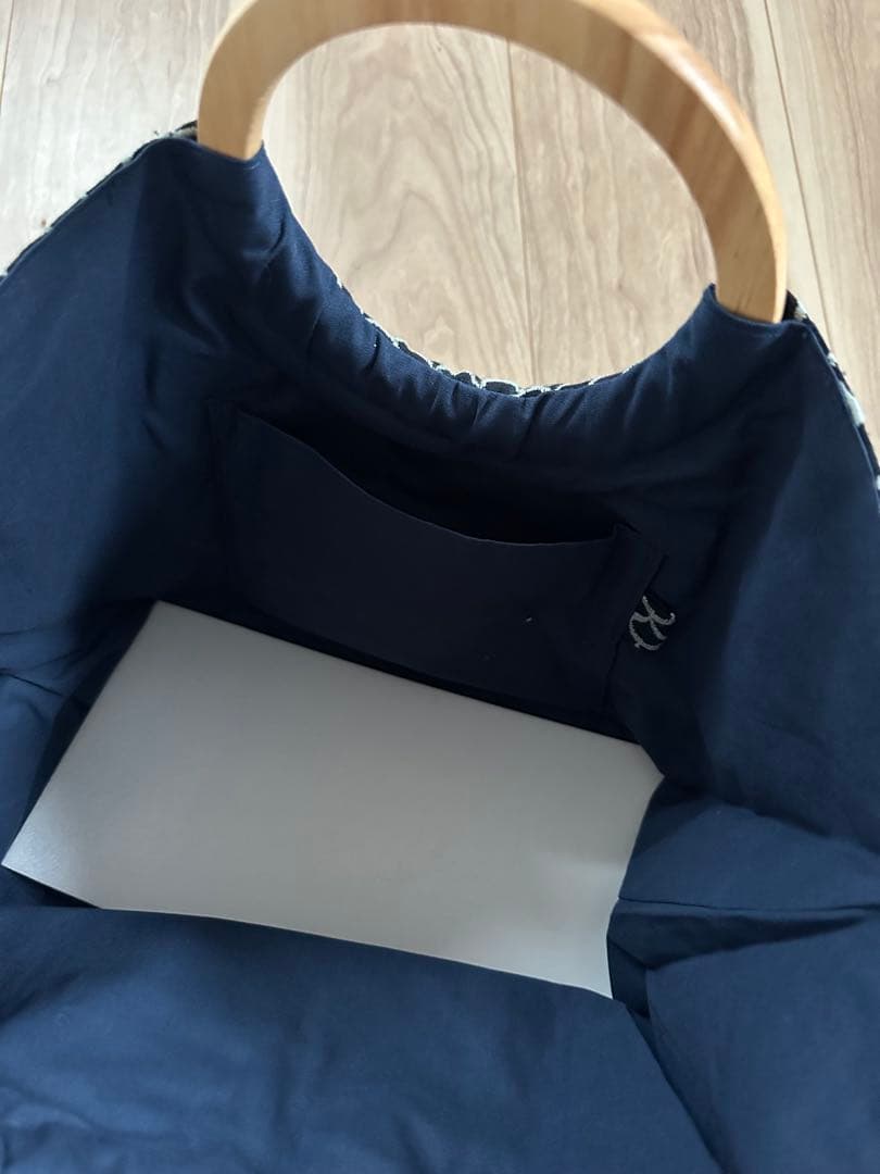 ミナペルホネン　mermaid♡wood ring hand bag
