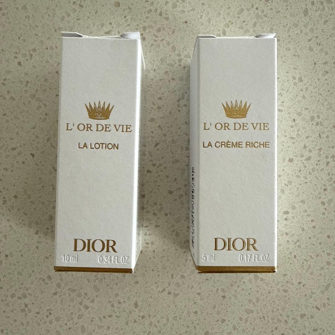 Dior L'OR DE VIE ローション　クリームリッシュサンプルセット