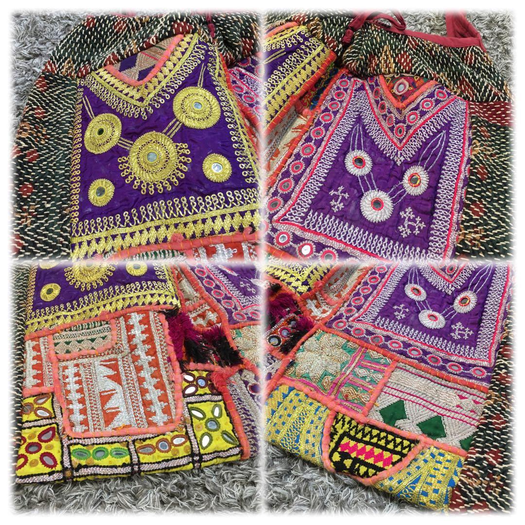 ne quittez pas ♫ 刺繍ショルダーバッグ 1点物 ヌキテパ