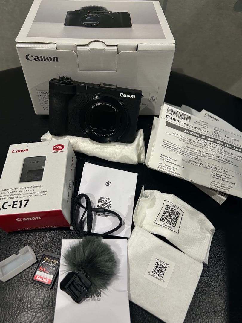Canon PowerShot V1コンパクトデジタルカメラ 箱、SDカード付き