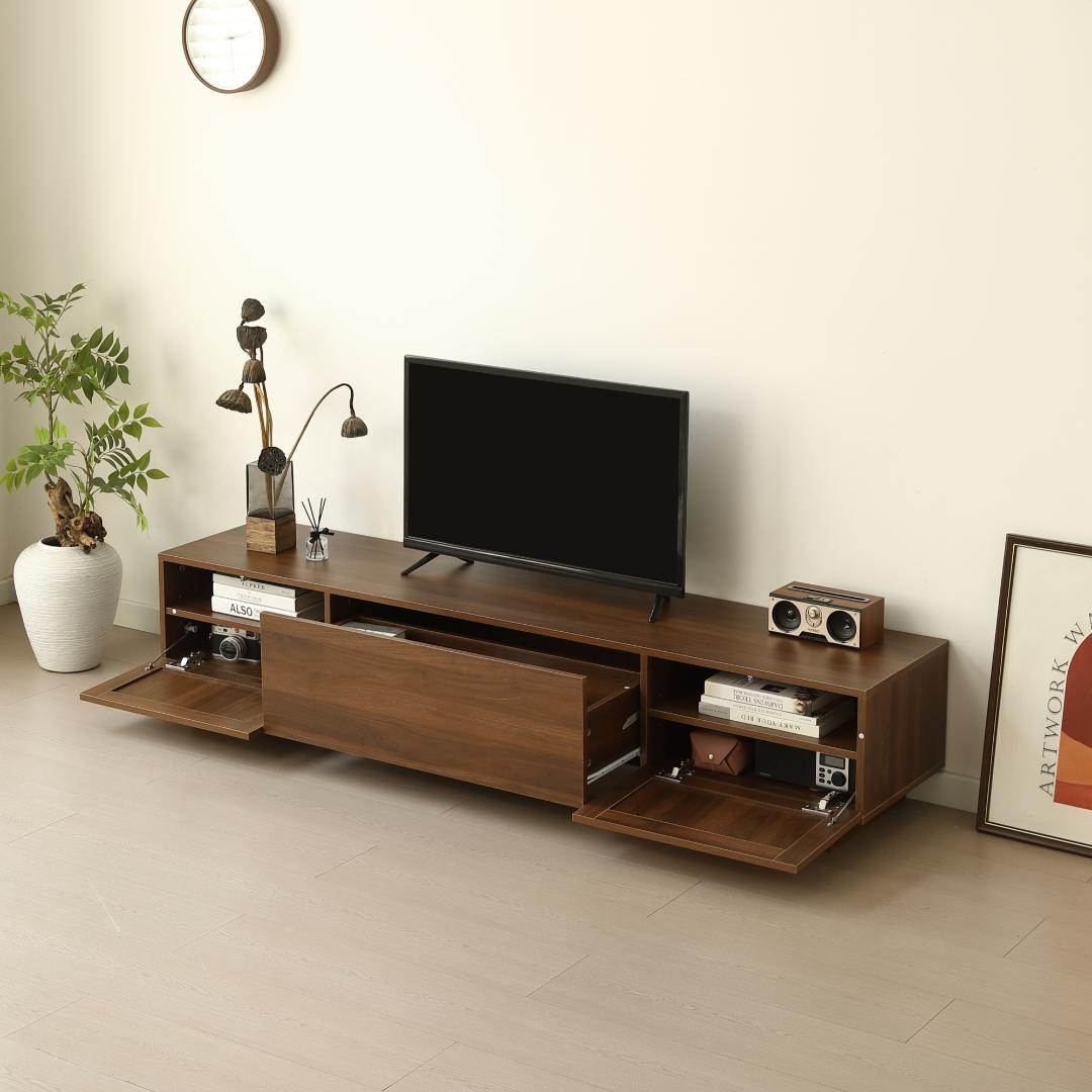 超人気！【幅180cm】テレビ台 ローボード 収納 テレビボードBROWN
