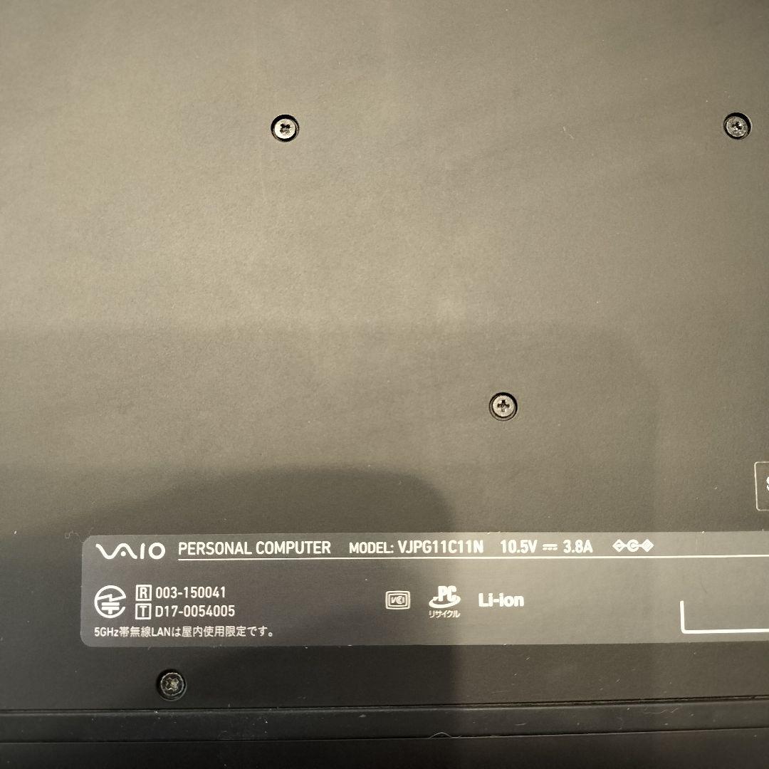 VAIO ノートPC VPG11C11N 中古