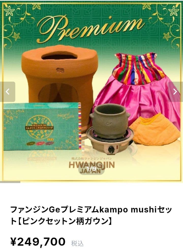 黄土よもぎ蒸し セット ファンジン 正規品 中古 ゲルマニウム よもぎ蒸し