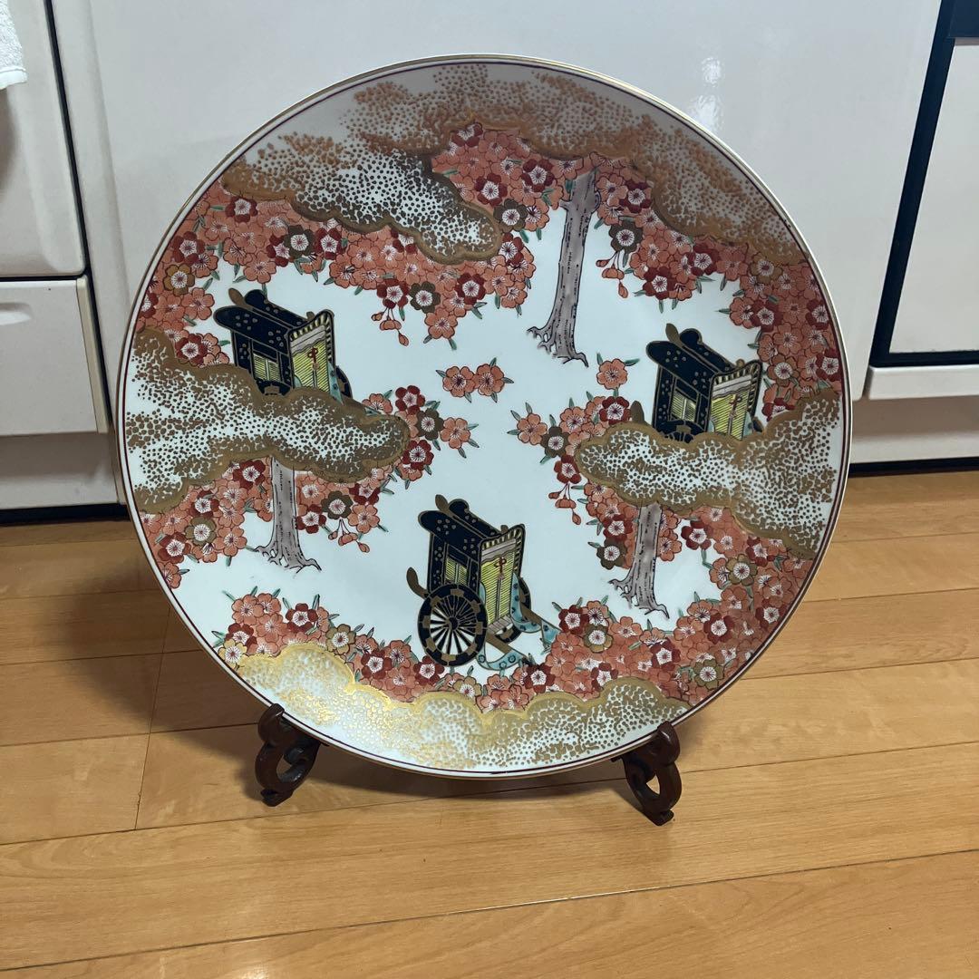 有田焼 平皿　飾皿　直径47ｃｍ　超大皿　壁掛け用