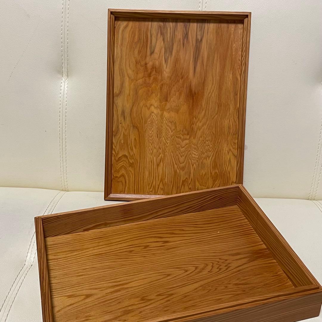 屋久杉工芸 認定シール付き 文箱 筆箱 木箱