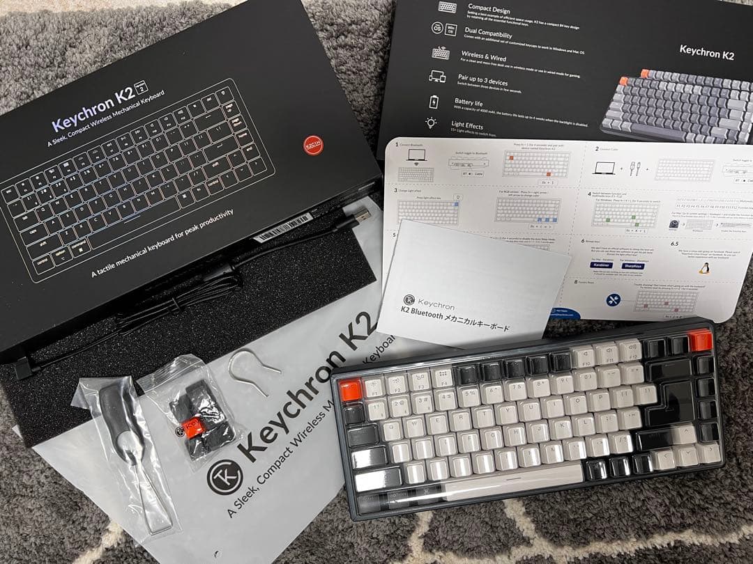 メカニカルキーボード Keychron K2 赤軸
