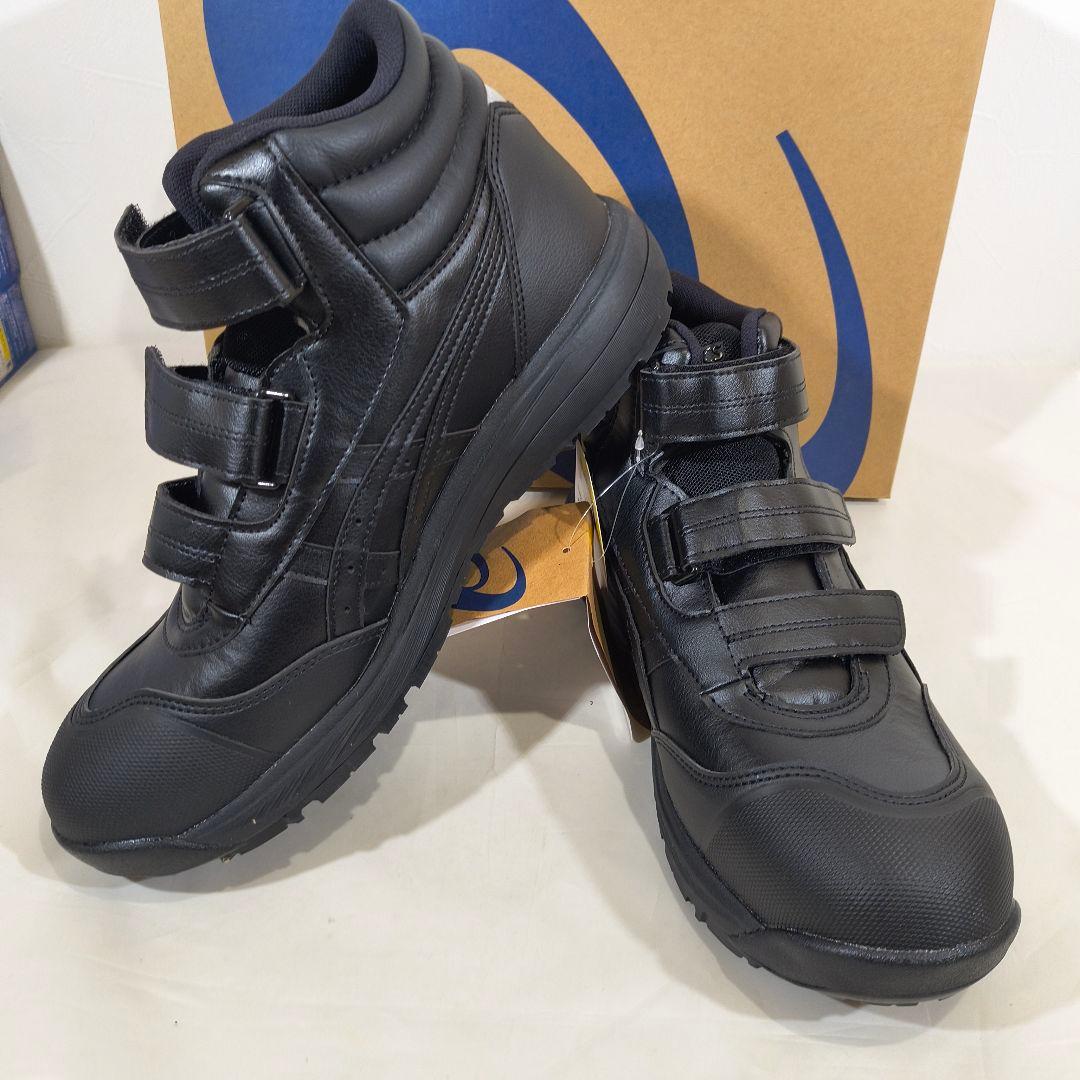 新品★asics WINJOB CP312 27cm ハイカット 安全靴 BK