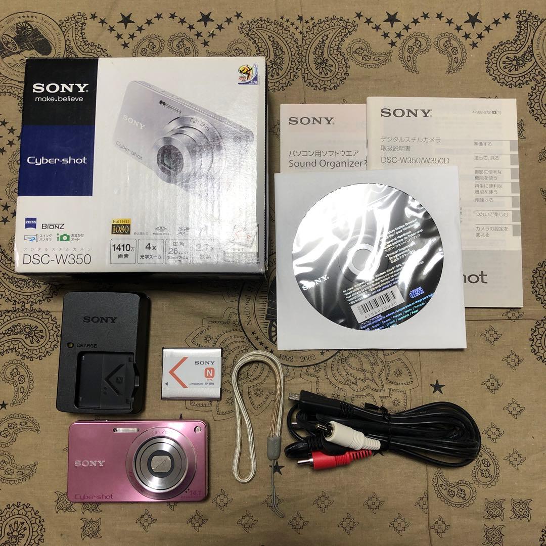 完品 SONY Cyber-shot DSC-W350 デジカメ コンデジ 美品