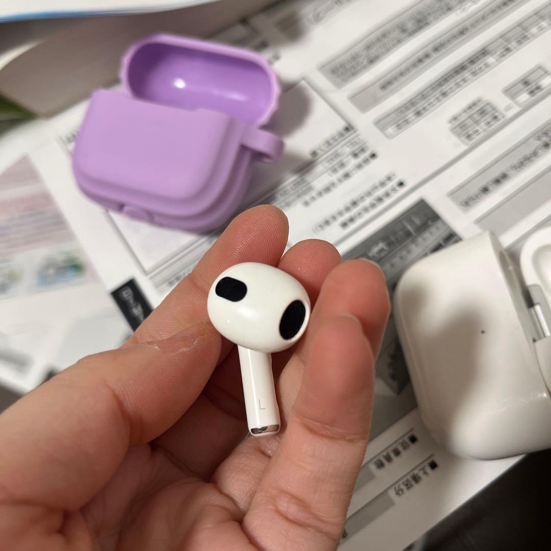 AirPods3充電ケース付き・両耳・箱あり ミスターポポ
