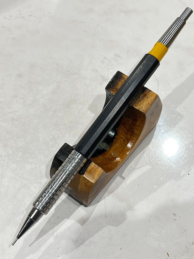 Ag　pg5+黒檀12角軸ステングリップ、ノックカバー、ノックボタン