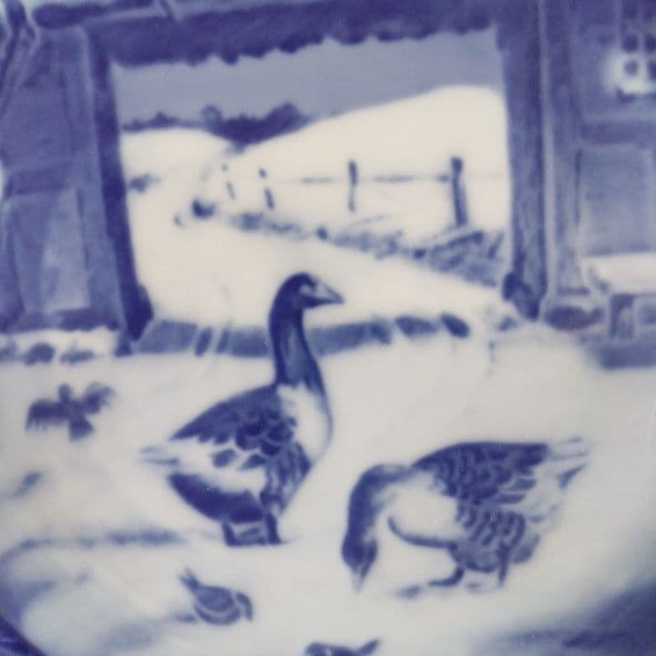 ロイヤルコペンハーゲン1969年製イヤープレート⭐︎雪に覆われた中庭のガチョウ