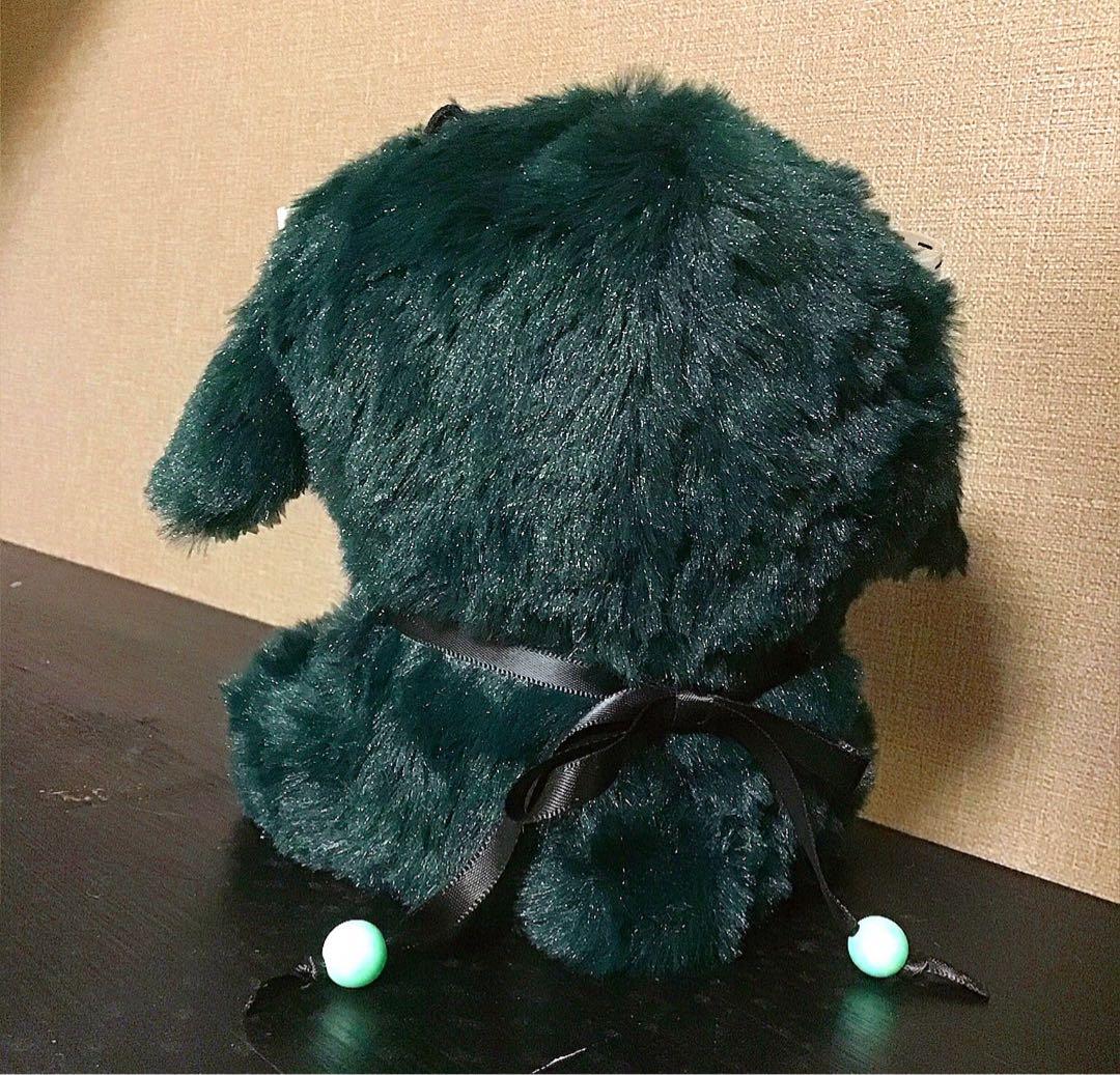 【い3】垂れ耳うさぎ　深ディープグリーン　12cm いつぬい　着ぐるみ　お座り