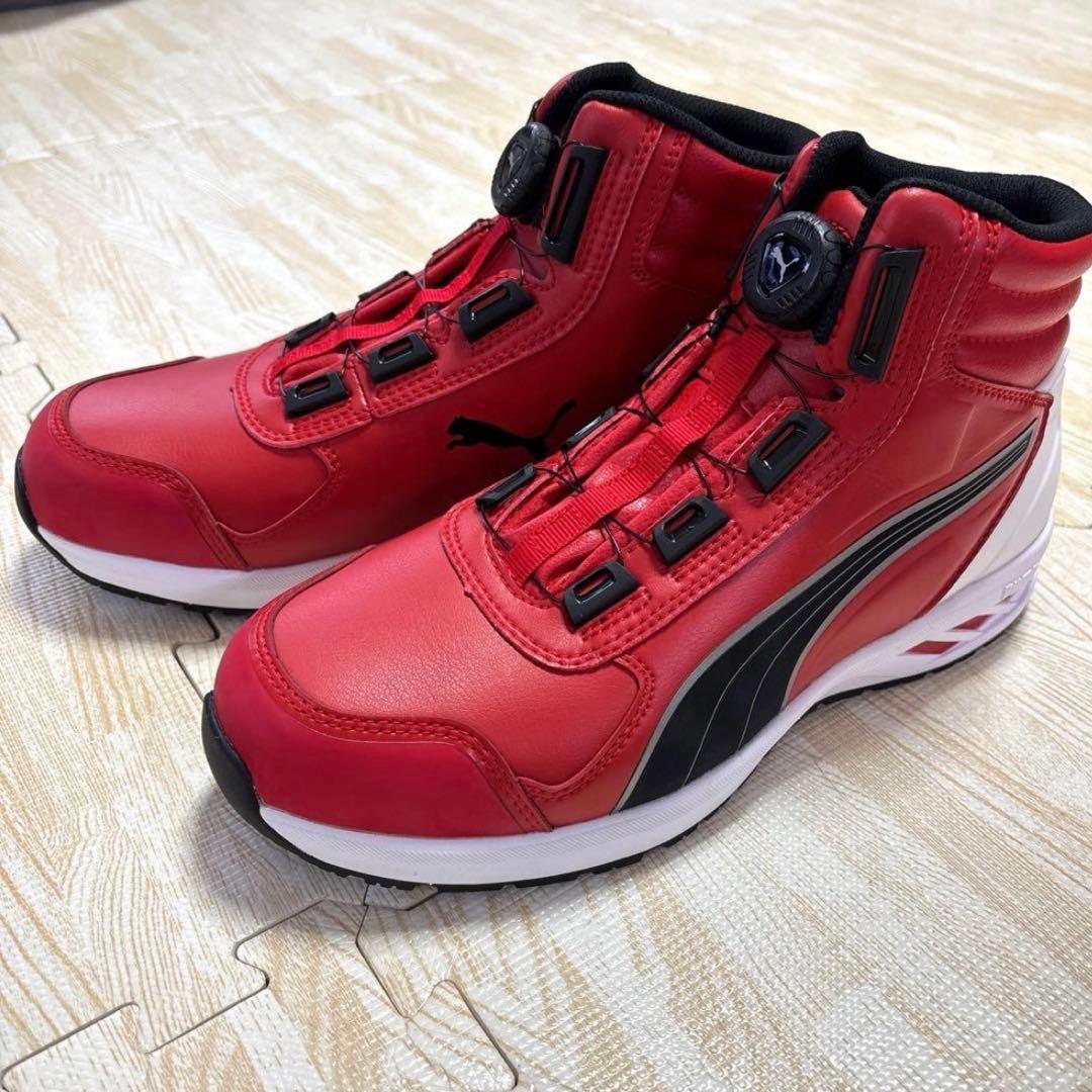 【新品】PUMA プーマ 安全靴 作業靴 RIDER 2.0 RED MID