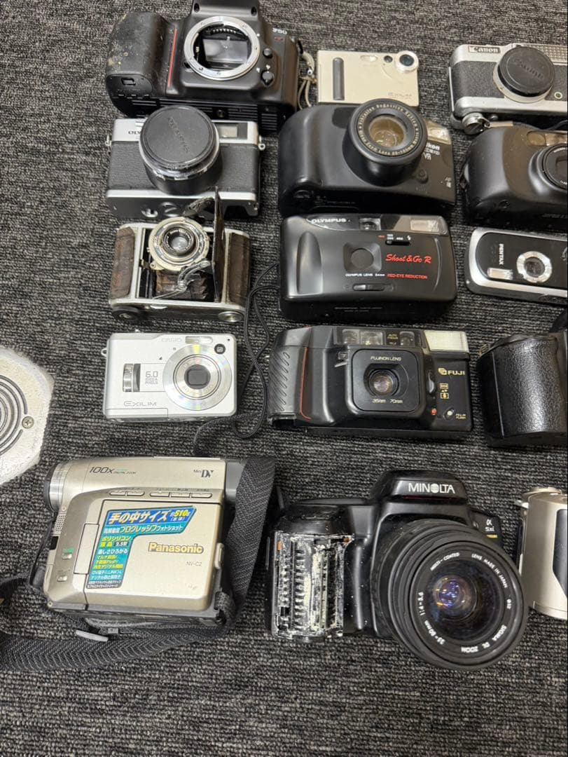 カメラ　ジャンク　15台　フィルムカメラ　デジカメ　ビデオカメラ