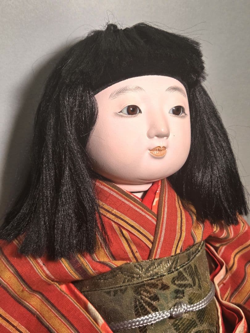 古い市松人形　女の子　竹取物語