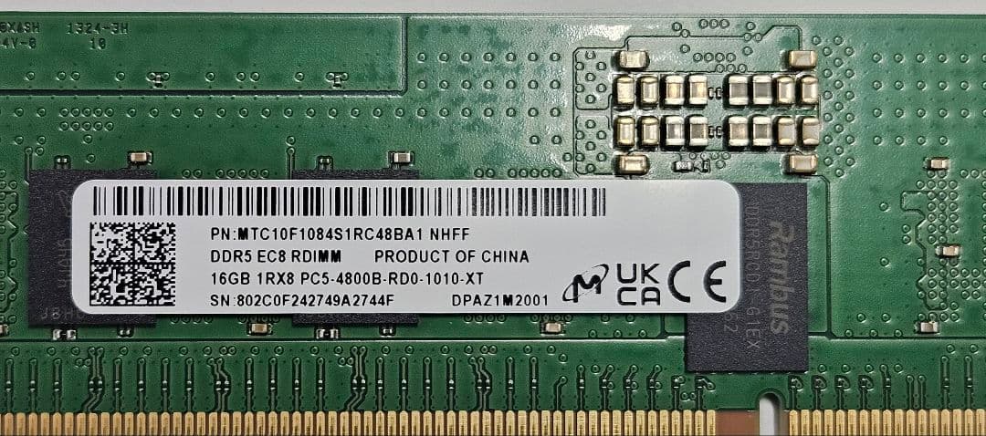 Lenovo DDR5 16GBメモリ2本セット