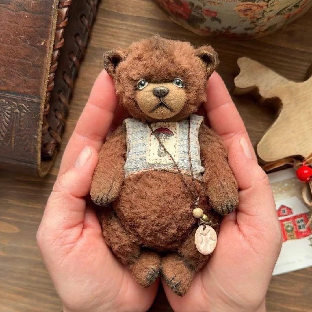 マイスターテディベア くま アーティストベア 海外作家様 ハンドメイド 置物