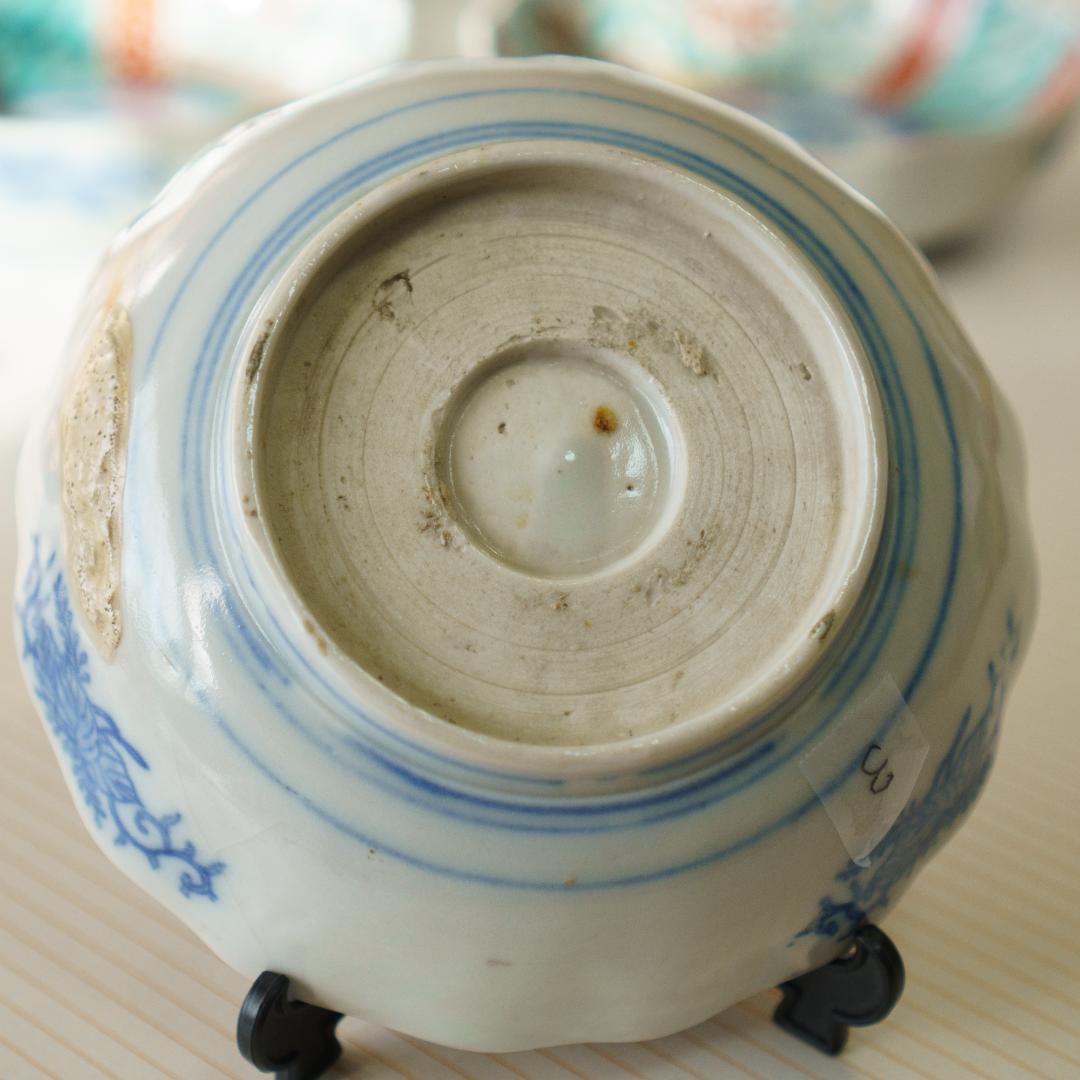古伊万里　錦手　金彩色絵　膾皿　なます皿　5客