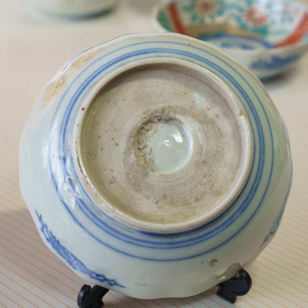 古伊万里　錦手　金彩色絵　膾皿　なます皿　5客