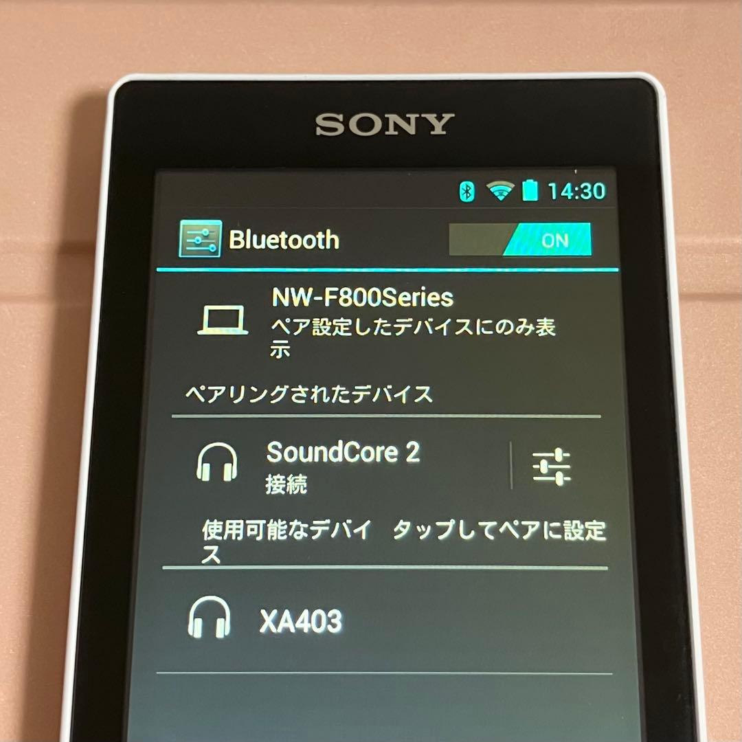 【バッテリー良好】　SONY ウォークマン　NW-F806 32GB しろ