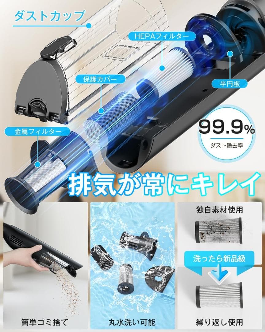 中古美品　強力スティッククリーナー本体 55000Pa　　コードレス　掃除機