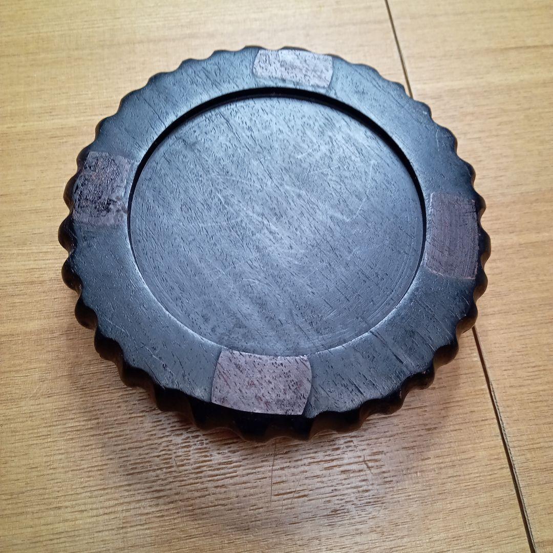シルバー製桃仙人像 ドラゴンの杖